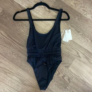 Black Good American One Piece Swim Suit NWT